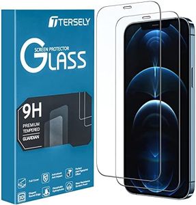 T Tersely [2 Pack] Screen Protector for iPhone 12 Mini, 9H Hardness Case Friendly Tempered Glass Screen Protectors Anti-Scratch Film Guard for Apple iPhone 12 Mini(5.4 inch)