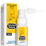 NAVEH PHARMA Itchy Ears Remedy: Ear Cleaning and Itch Relief | Treats All Causes of Ear Itchiness | Jet Ear Spray for Eczema Treatment and Clogged Ear Relief | Ear Wax Remover & Ear Wash (15 ML)