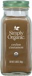 Simply Organic Ground Ceylon Cinnamon, Certified Organic, Vegan | 2.08 oz | Pack of 3 | Cinnamomum verum J. Presl