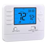 Suuwer 5-1-1 Day Programmable Thermostats for Home 2 Heat/ 2 Cool Conventional Multistage Systems