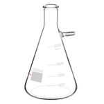 StonyLab 2000ml Borosilicate Glass Filtering Flask, Bolt Neck with Tubulation, 2L (2 Liter)