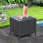 Valita Outdoor PE Wicker Side Table