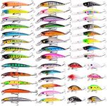 Aorace 43pcs Bass Fishing 56pcs Lur