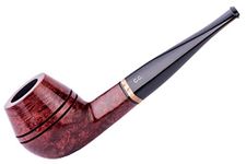 Wooden Tobacco Pipe - Bulldog Series, Handcrafted from Briar Root, Fits 9mm Filter (Mahogany)