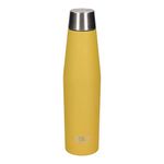 Built Perfect Seal Leakproof Insulated Water Bottle, Stainless Steel, 540 ml, Yellow