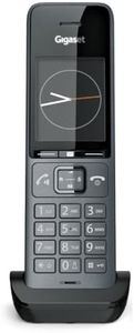 Gigaset Comfort 520HX - DECT Handset with Charging Cradle - Elegant Cordless Phone for Router and DECT Base - Fritzbox Compatible, Best Audio Quality with Hands-Free Function, Titanium Black