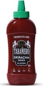 Sriracha Hot Sauce by Tabañero, Sriracha Chili Sauce, Gourmet Hot Sauce, Hot Sauce Gifts, All Natural, Gluten Free, Vegan, Kosher, Made in the USA, 16 oz. Bottle