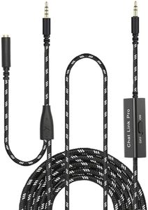 CLANMOU HD60 S+ Chat Link Pro Cable Replacement Compatible with Elgato HD60 X, HD60PRO Capture Card, Chat Adapter for Nintendo Switch, Xbox One and PS5 – Includes in-Line Audio Isolator