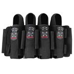 Maddog Sports Pro 4+3 Paintball Harness Pod Pack - Black