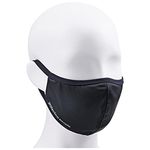 uvex Face Mask - Reusable & Washable - can be Disinfected - Black - L/XL (57-61 cm)