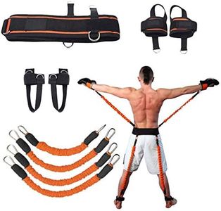 Sunsign Speed and Agility Resistance Bands Trainer for Vertical Jump Squat Boxing MMA Taekwondo Karate Bounce Softball Baseball Basketball Volleyball Football Training Orange
