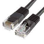 Cmple - RJ45 CAT5 CAT5E Ethernet Lan Network Cable -100 FT Black