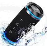 TREBLAB HD77 - Bluetooth Speaker - Loud 360° HD Surround Sound w/Bass, 30W Stereo, IPX6 Waterproof, 20H Battery Portable Speaker w/Bluetooth, Wireless Dual Pairing, Outdoor Speaker. (Renewed)