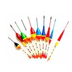 NA 10 Pcs Fishing Floats Set Fishing Tackle Floats Colorful Foam Fishing Floats Fishing Pole Floats Fishing Tackle Accessory for Most Types of Coarse Fishing