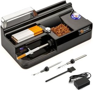 Electric Cigarette Rolling Machine, Automatic Cones Loader, Mini Portable Pre Rolled Cones Filling Maker, Automatic Roller, 317A Black