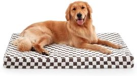 JOEJOY Orthopedic Dog Bed Extra Large Dog Bed with Removable Washable Cover, Memory Foam Dog Crate Mattress Dog Mat with Egg-Crate Foam, Xl Dog Pillow Bed XXL for German Shepherd, Chocolate/105x72x8cm