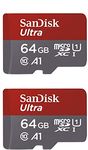 SanDisk 64GB X2 (128GB) MicroSDXC Ultra Uhs-1 Memory Card