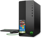 HP Pavilion Tower Desktop Computer, Octa-Core AMD Ryzen 7 5700G (Beat i7-11700K), 32GB DDR4 RAM, 1TB PCIe SSD, WiFi 6, Bluetooth, RJ-45, HDMI, VGA, Keyboard and Mouse, Windows 11 Pro, WE/PGPY