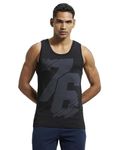 Jockey Men's Super Combed Cotton Rich Printed Tank Top_9928_Black print_M