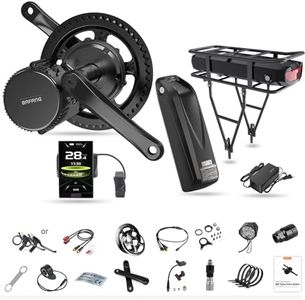 Bafang Mid Drive Ebike Conversion Kit CAN protocol 48V 1000W 750W 250W BBS01B BBS02B BBS-HD Mid Motor Electric Bike Conversion Kit with Optional Ebike Battery and Display DIY for MTB and Road Bike