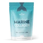 Marine Collagen Capsules 2400mg - Collagen Tablets with Hyaluronic Acid & Vitamin C - High Strength Collagen Supplements for Women & Men - 90 Capsules - Premium Collagen Complex for Skin Joints Hair