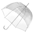 Totes Manual Open Bubble Umbrella, Clear, International Carry-on