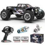 Hosim RC Cars, 1:10 Scale 48+ KMH Remote Control Car for Adults Boys, 4X4 Off-Road RC Truck with Headlights, All Terrains Waterproof Hobby Grade Large Fast Racing Toy Gift Monster Trucks