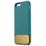 Incipio IPH-1346-TEALGLD Rigid Protection Edge Chrome Carrying Case for iPhone 6s, Retail Packaging, Teal/Gold