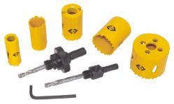 C.K 424045 Hole Saw Kit for Electricians (9 Pieces)