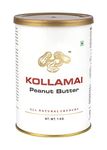 KOLLAMAI Natural Crunchy Peanut Butter 1kg (Pack of 1) Organic 32gm High Protein Energy Booster Unsweetened, Zero Sugar, Zero Salt and Low Fat Good for Heart Health