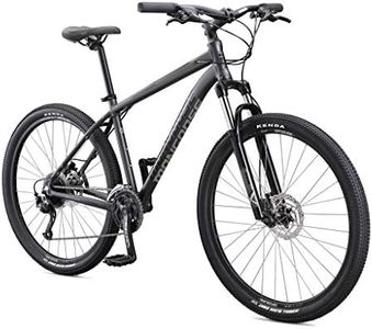 Mongoose Switchback Expert Hardtail Mountain Bike for Adult Men Women, Front Suspension, 18-Speed, 27.5-Inch Wheels, Hydraulic Disc Brakes, Small Aluminum Frame, Grey
