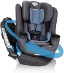 Evenflo REO by Revolve360 Rotating Convertible Car Seat with Quick Clean Cover, Infant to Toddler, Forward and Rear Facing, Compact Design, One-time Install (Nantucket)