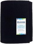 QLMM66 Carbon Fabric Filter 16'' x 48'' x 0.12'' Replacement Activated Charcoal Hepa AC Vent Filter Carbon Air Pre Filter Fabric Sheet Carbon Pad Black 202207-05