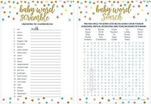 Amscan Baby Shower 2 in 1 Word Games (Pack of 24)