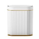maxant Smart Trash Bin with Lid, Automatic Trash Can, Smart Motion Sensor Waste Bin, Touch Bin, Trash Can for Bedroom Bathroom Kitchen Office (7L Weißgold)
