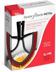 New Metro Design 5L-MR Beater Blade METAL, works w/most KitchenAid 5 Quart Bowl-Lift Stand Mixers, Red