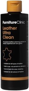 Furniture Clinic Leather Ultra Clean - 250ml - All-Purpose Leather Cleaner - Leather Cleaner for Sofas - Leather Car Interior Cleaner - Deep Cleans All Leather Types and Colours
