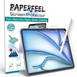 PAPERFEEL 2 Pack Screen Protector for iPad Air 11 Inch 2026 2025 2024 M4 M3 M2, Matte PET Paper Film Compatible with Apple Pencil Drawing, Writing, Anti Glare, Anti Fingerprint, Easy Installation