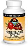 Source Naturals Pomegranate Extract 500mg Complete Whole Fruit Ellagic Acid, Antioxidant & Added Fiber - 120 Tablets