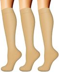 Compression Socks for Women & Men (3 pairs) - Best Support for Nurses, Running, Hiking, Recovery & Flight Socks