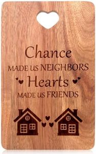 Neighbor Gifts Wooden Charcuterie Boards Cool Housewarming Christmas Presents for Neighbors Friends Thank You Welcome Gifts for New Neighbors Cutting Board Appreciation Xmas Neighborly Gifts