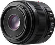 PANASONIC LUMIX G LEICA DG MACRO-ELMAR LENS, 45MM, F2.8 ASPH., PROFESSIONAL MIRRORLESS MICRO FOUR THIRDS, MEGA OPTICAL I.S., H-ES045 (USA BLACK)
