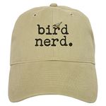 CafePress Bird Nerd. Cap Unique Adjustable Baseball Hat Khaki