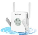 1800 Mbps WiFi 6 Range Extender, Broadband Dual Band 2.4/5GHZ WiFi Range Extender WiFi Booster, 1 x Gigabit Port, WiFi Booster Range Extender, AP/Router/Client/Repeater/bridge Mode, WPS, UK Plug