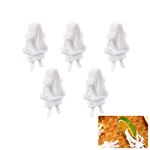 5-Pack Bird Cage Food Holder Clips - Plastic Fruit & Vegetable Feeder for Parrots, Cockatiels, Parakeets, and Small Animals - Durable, Easy-to-Use, and Space-Saving