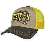 Stetson Natur-Inspired Ape Trucker Cap Men - Baseball mesh Snapback, with Peak, Peak Winter Autumn Spring Summer Summer-Winter - One Size Yellow