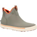 Rocky Men's Rocky Dry-strike Waterproof Gray & Orange Deck Rain Boot, Charcoal Grey Orange, 7 UK