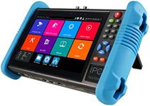 EVERSECU 7 Inch Touch Screen CCTV Tester Supports Up to 8K IP Camera & 8.0 Megapixel HD & CVBS Analog Camera, TDR Cable Test, Built in Wi-Fi, Video Level Meter, POE/DC Power Output
