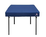 Plusvivo Game Table Cover - Noise Reduction and Anti-Slip 36-in Square Fitted Table Topper for Playing Mahjong, Pokers, Dominoes, Jigsaw Puzzles, Bunco - Blue