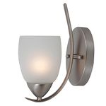 Yosemite Home Decor 1261-1WS-BN 1 Light Wall Sconce, Brush Nickel